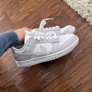 Nike Women's Gray and White Sneakers